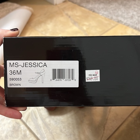 Miss Sixty brown peep toe heel - size 6 ( 36) - Picture 6 of 6